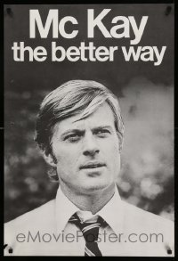 5g432 CANDIDATE 23x34 special 1972 different image of Robert Redford on faux campaign poster!