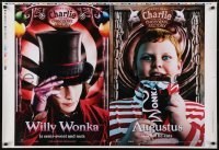 5g434 CHARLIE & THE CHOCOLATE FACTORY group of 2 printer's test 28x41 special posters 2005 Depp!