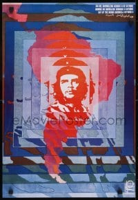 5g439 DAY OF THE HEROIC GUERILLA 17x25 Cuban special poster 1982 Elena Serrano art of Che Guevara!