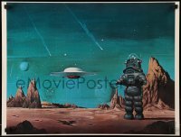 5g455 FORBIDDEN PLANET 18x23 special 1978 Robby the Robot by Vincent Di Fate for Cinefantastique!
