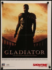 5g228 GLADIATOR/MISSION IMPOSSIBLE 2 2-sided Australian tv poster 2001 Russell Crowe, Tom Cruise, Showtime!