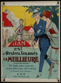 5g150 JAM EST ET RESTERA TOUJOURS LA MEILLIEURE 25x34 French advertising poster 1925 Justin Clerice!