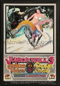 5g094 JUNIOR WELLS/CANNED HEAT/CROME SYRCUS/CLOVER 14x20 music poster 1968 1st printing!