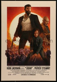5g257 LOGAN IMAX mini poster 2017 Jackman in the title role as Wolverine, claws out, top cast!