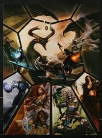5g484 MAGIC THE GATHERING 2-sided 11x15 special poster 2009 Planeswalkers, Jace, Chandra, more!