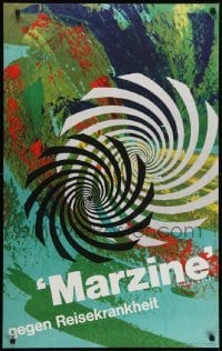 5g155 MARZINE 25x40 Swiss advertising poster 1960s colorful artwork by Ferdi Afflerbach!