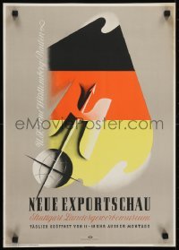 5g211 NEUE EXPORTSCHAU 17x23 German museum/art exhibition 1946 great art by Walter Muller!