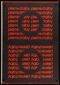 5g157 PIERRE D'ALBY printer's test 28x40 Israeli poster 1971 Don't Turn the Other Cheek on back!