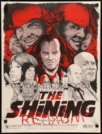 5g025 SHINING signed #39/100 18x24 art print 2012 by artist Joshua Budich, has all the major cast!