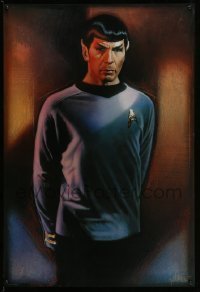 5g404 STAR TREK CREW 27x40 commercial poster 1991 Drew Struzan art of Leonard Nimoy as Spock!