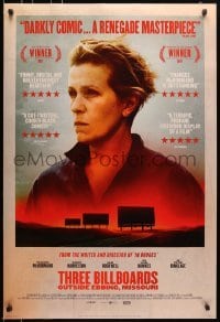 5g946 THREE BILLBOARDS OUTSIDE EBBING, MISSOURI style A int'l DS 1sh 2017 Best Actress Frances McDormand!