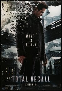 5g955 TOTAL RECALL teaser DS 1sh 2012 Colin Farrell, Kate Beckinsale, Jessica Biel, what is real?