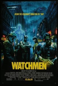 5g977 WATCHMEN advance DS 1sh 2009 Zack Snyder, Billy Crudup, Jackie Earle Haley & Malin Akerman!