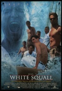 5g980 WHITE SQUALL DS 1sh 1996 directed by Ridley Scott, barechested sailor Jeff Bridges!