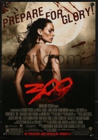 5g242 300 group of 2 mini posters 2007 Zack Snyder directed, Lena Headey, prepare for glory!