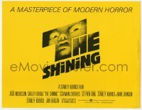 5h096 SHINING color 11x14 TC 1980 Stephen King & Stanley Kubrick masterpiece, Saul Bass art!