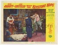 5h144 ABBOTT & COSTELLO MEET THE KEYSTONE KOPS LC #7 1955 Lou gets hit over the head with a chair!