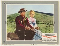 5h174 BALLAD OF JOSIE LC #4 1968 close up of Doris Day & Peter Graves in horse-drawn buggy!