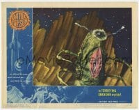5h181 BATTLE BEYOND THE SUN LC #5 1962 great c/u of alien monster of terrifying unknown worlds!