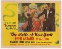 5h187 BELLE OF NEW YORK LC #7 1952 pretty ladies watch Fred Astaire smiling at sexy Vera-Ellen!