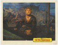 5h191 BIG FISHERMAN LC 1959 best close up of Howard Keel in his boat, directed by Frank Borzage!