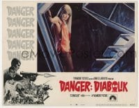 5h297 DANGER: DIABOLIK LC #6 1968 Mario Bava, c/u of super sexy Marisa Mell in skimpy outfit!