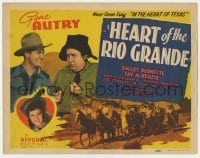 5h048 HEART OF THE RIO GRANDE TC 1942 singing cowboy Gene Autry, Smiley Burnette & Fay McKenzie!