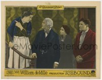 5h481 ICEBOUND LC 1924 Richard Dix & Lois Wilson with two other people by stairs, very rare!