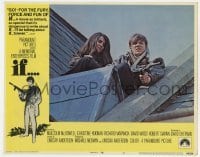 5h482 IF LC #8 1969 introducing Malcolm McDowell, on roof with machine gun & Christine Noonan!
