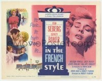 5h055 IN THE FRENCH STYLE TC 1963 art of sexy Jean Seberg in Paris, written by Irwin Shaw!