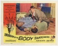 5h499 INVASION OF THE BODY SNATCHERS LC 1956 Kevin McCarthy injecting Larry Gates & King Donovan!