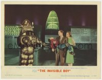 5h501 INVISIBLE BOY LC #8 1957 Robby the Robot, Abbott & Brewster examine Richard Eyer's condition!