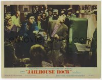 5h514 JAILHOUSE ROCK LC #2 1957 Elvis Presley didn't mean to kill this tough & go to prison!