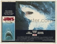 5h519 JAWS LC #4 1975 Steven Spielberg classic, great close up of Bruce the man-eating shark!