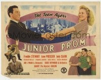 5h059 JUNIOR PROM TC 1946 Teen Agers Freddie Stewart & June Preisser + Eddie Heywood & Abe Lyman!