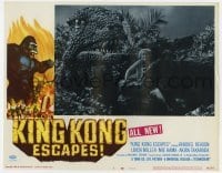 5h534 KING KONG ESCAPES LC #3 1968 special effects scene with giant monster grabbing sexy woman!