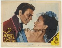 5h542 KISSING BANDIT LC #6 1948 best close up of Frank Sinatra romancing pretty Kathryn Grayson!