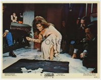 5h552 LADY IN CEMENT LC #1 1968 sexy Raquel Welch shooting craps with guys in mortuary!