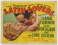 5h070 LATIN LOVERS TC 1953 romantic c/u of sexy Lana Turner & Ricardo Montalban in guitar!