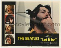 5h567 LET IT BE LC #6 1970 The Beatles, super close up of Paul McCartney at microphone!