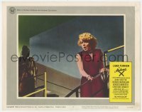 5h591 MADAME X LC #2 1966 close up of terrified Lana Turner standing at top of stairs!