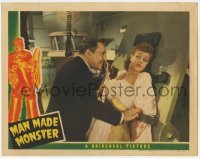 5h603 MAN MADE MONSTER LC 1941 crazed Lionel Atwill shackles scared Anne Nagel to laboratory table!