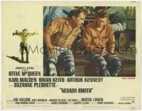 5h665 NEVADA SMITH LC #6 1966 close up of prisoners Steve McQueen & Arthur Kennedy!