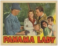 5h703 PANAMA LADY LC 1939 pretty Lucille Ball between Allan Lane & another man in the jungle!