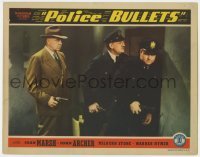 5h721 POLICE BULLETS LC 1942 close up of three cops with their revolvers drawn!