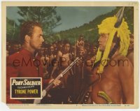 5h722 PONY SOLDIER LC #4 1952 Royal Canadian Mountie Tyrone Power & Native American Indian!