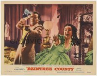 5h732 RAINTREE COUNTY LC #8 1957 Elizabeth Taylor & Montgomery Clift in a doll-smashing frenzy!