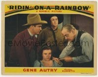5h750 RIDIN' ON A RAINBOW LC 1941 Gene Autry, Smiley Burnette & Guy Usher with worried Mary Lee!