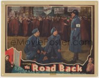 5h754 ROAD BACK LC 1937 soldiers by protesters, James Whale directed, Erich Maria Remarque novel!