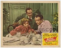 5h766 ROYAL WEDDING LC #6 1951 great image of Keenan Wynn, Fred Astaire & sexy Jane Powell!